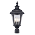 Trans Globe Lighting Three Light Outdoor Post Light Black