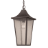 Trans Globe Lighting Bishop 9" Wide Outdoor Mini Pendant Black