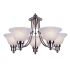 Trans Globe Lighting Payson 5 Light 1 Tier Chandelier Brushed Nickel