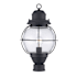 Trans Globe Lighting Nautical 1 Light Outdoor Post Light Black