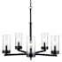 Trans Globe Lighting Meadowlark 5 Light 26" Wide Chandelier Black