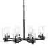 Trans Globe Lighting Meadowlark 8 Light 32" Wide Chandelier Black