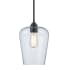 Trans Globe Lighting Kieran 8" Wide Mini Pendant Black