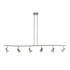 Trans Globe Lighting 6 Light Energy Saving Track Lighting Brushed Nickel