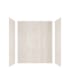 Transolid Expressions 60" W x 36" D x 72" H Three Panel Shower Wall Kit Bleached Oak