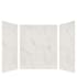 Transolid Expressions 60" W x 60" D x 72" H Three Panel Shower Wall Kit Bianca