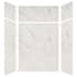 Transolid Expressions 60" W x 48" D x 96" H Six Panel Shower Wall Kit Bianca
