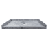 Transolid Ready Tile 60" x 34" Rectangular Shower Base with Single Threshold and Center Drain Dark Grey