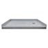 Transolid Ready Tile 60" x 36" Rectangular Shower Base with Single Threshold and Right Drain Dark Grey