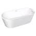 Transolid Maris Grande 67" Free Standing Acrylic Soaking Tub with Overflow and Center Drain White