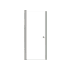 Transolid 70" High x 30" Wide Pivot Frameless Shower Door with Clear Glass Brushed Stainless