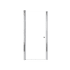 Transolid Lyna 70" High x 31" Wide Pivot Frameless Shower Door with Clear Glass Polished Chrome