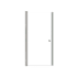 Transolid Lyna 70" High x 33" Wide Pivot Frameless Shower Door with Clear Glass Brushed Stainless