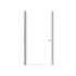 Transolid Lyna 70" High x 36" Wide Pivot Frameless Shower Door with Clear Glass Brushed Stainless