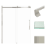 Transolid 76" High x 60" Wide Bypass Frameless Shower Door with Clear Glass Brushed Stainless