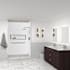 Transolid Prodigy 96" High x 60" Wide x 36" Deep Six Panel Alcove Shower Wall Kit with 24" Extension Panels and Aluminum Seam and Corner Trim White Herringbone Tile