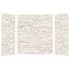Transolid SaraMar 60" W x 36" D x 72" H Three Panel Shower Wall Kit Biscotti Marble Subway Tile