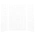 Transolid SaraMar 60" W x 36" D x 96" H Three Panel Shower Wall Kit White Subway Tile