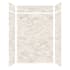 Transolid SaraMar 60" W x 36" D x 96" H Six Panel Shower Wall Kit Biscotti Marble Velvet