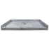 Transolid Ready-to-Tile 60" x 32" Rectangular Shower Base with Single Threshold and Center Drain Dark Grey