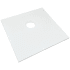 Transolid Ready-to-Tile 35-3/8" x 35-3/8" Square Shower Base with Center Drain White