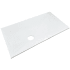 Transolid Ready-to-Tile 59-1/16" x 32-1/4" Rectangular Shower Base with Front Drain White