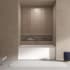 Transolid Ursula 60" Three Wall Alcove Acrylic Soaking Tub with Left Drain and Overflow White