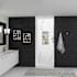 Transolid Titan 96" High x 36" Wide x 36" Deep High Gloss Shower Wall Kit with Aluminum Corner and Edge Trim White Caruso