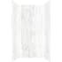 Transolid Titan 96" High x 36" Wide x 36" Deep Matte Honed Shower Wall Kit with Aluminum Corner and Edge Trim Savanna Grey