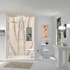 Transolid Titan 96" High x 60" Wide x 36" Deep High Gloss Bookmatch Shower Wall Kit with Aluminum Corner and Edge Trim Savanna Creme