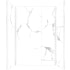 Transolid Titan 96" High x 60" Wide x 48" Deep High Gloss Shower Wall Kit with Aluminum Corner and Edge Trim White Caruso