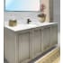 Transolid Silestone 28" Quartz Vanity Top with Circular Sink, Backsplash and Sidesplash Lyra