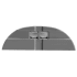 Tresco Infinex Curved End Cap Set Gray