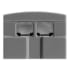 Tresco Infinex Square End Cap Set Gray