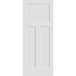 Trimlite 22" x 80" 3 Panel Shaker Primed Interior Passage Door Slab Unfinished
