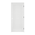 Trimlite 18" x 80" 1 Panel Primed Prehung Interior Colonial Left Passage Door with Matte Black Hinges and 4-9/16" Door Jamb Unfinished