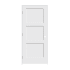 Trimlite 18" by 80" Shaker 3-Panel Right Handed Interior Pre-Hung Passage Door with Satin Nickel Hinges and 6-9/16" Door Jamb Primed