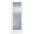 Trimlite 24" x 80" Reed Glass 1 Lite Primed French Interior Passage Door Slab Primed