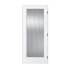 Trimlite 24" x 80" Reed Glass 1 Lite Primed Prehung Left Interior French Passage Door with Black Hinges and 4-9/16" Door Jamb Primed