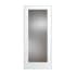 Trimlite 24" by 80" 1 Rain Glass Lite Right Handed Ovolo Edge Interior French Door with Satin Nickel Hinges and 4-9/16" Door Jamb Primed