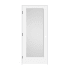 Trimlite 24" by 80" 1-Lite Shaker Right Handed Interior Prehung Passage Door with Black Hinges and 4-9/16" Door Jamb Primed