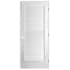 Trimlite 24" W x 80" H Plantation Full Louver Primed Solid Core 4-9/16" Jamb Right Handed Interior Pre Hung Passage Door with Oil Rubbed Bronze Hinges Primed