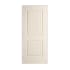 Trimlite 24" x 80" Primed 2-Panel Arch Top V-Groove Santa Fe Molded Hollow Core 4-9/16" Jamb Right Hand Prehung Door with Brushed Chrome Hinges Primed