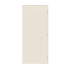 Trimlite 24" x 84" Primed Hardboard Hollow Core Flush 4-9/16" Jamb Left Hand Prehung Door with Satin Nickel Hinges Primed