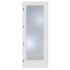 Trimlite 24" by 96" 1 Clear Glass Lite Right Handed Ovolo Edge Interior French Door with Black Hinges and 4-9/16" Door Jamb Primed