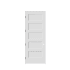 Trimlite 24" by 96" Shaker 5-Panel Right Hand Handed Interior Pre-Hung Passage Door with Oil Rubbed Bronze Hinges and 7-1/4" Door Jamb Primed