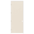 Trimlite 24" x 96" Primed Hardboard Solid Core Flush 6-9/16" Jamb Right Hand Prehung Door with Satin Nickel Hinges Primed