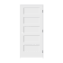 Trimlite 34" by 80" Shaker 5-Panel Left Handed Interior Pre-Hung Passage Door with Black Hinges and 4-9/16" Door Jamb Primed