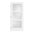 Trimlite 34" by 80" 3-Lite Shaker Right Handed Interior Prehung Passage Door with Oil Rubbed Bronze Hinges and 7-1/4" Door Jamb Primed