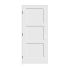 Trimlite 34" by 80" Shaker 3-Panel Right Handed Interior Pre-Hung Passage Door with Black Hinges and 4-9/16" Door Jamb Primed